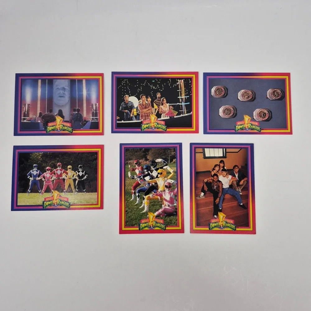 Vintage 1994 Mighty Morphin Power Rangers Trading Card Lot of 6 Saban Season 1